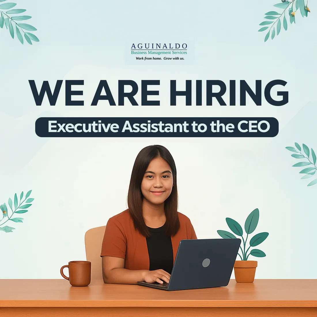 Executive assistant hiring graphic